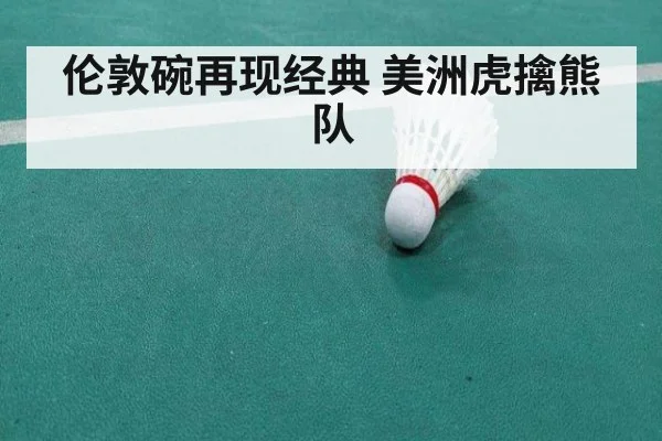伦敦碗再现经典 美洲虎擒熊队